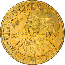 Coin, SPITZBERGEN, 2 Roubles, 1998, MS(63), Brass, KM:Tn13