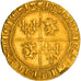 Munten, Frankrijk, Dauphiné, Louis II, Ecu d'or, Romans, Rare, ZF+, Goud