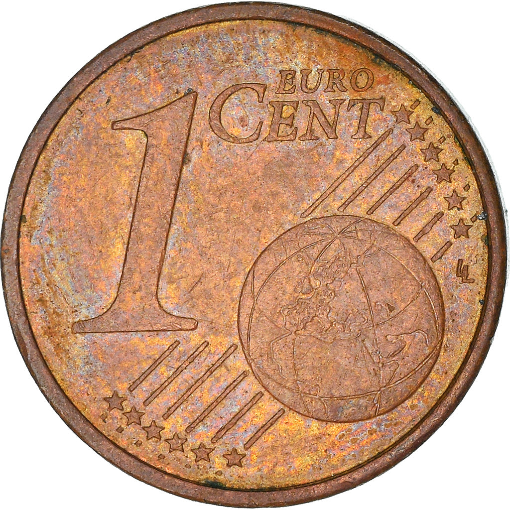 France, 1 Centime, Double Reverse Side, AU(50-53), Coppered Steel