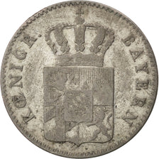 GERMAN STATES, 3 Kreuzer, Groschen, 1852, KM #800, EF(40-45), Silver, 1.19