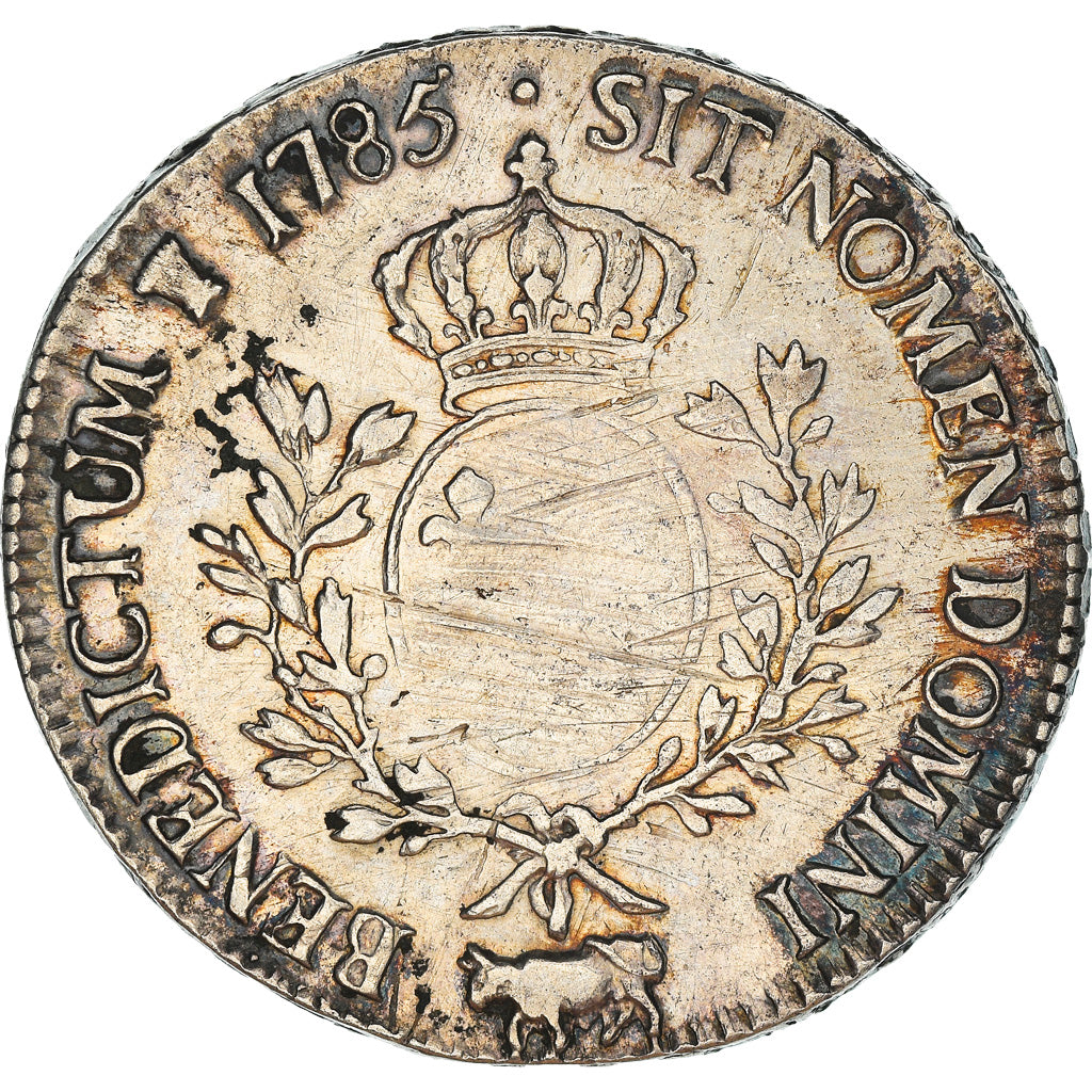 Moneda, Francia, Louis XVI, Écu de Béarn aux branches d'olivier, Ecu, 1785