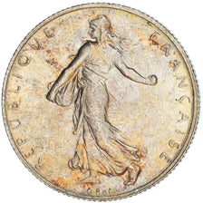 Coin, France, Semeuse, 2 Francs, 1915, Paris, AU(55-58), Silver, KM:845.1, Le