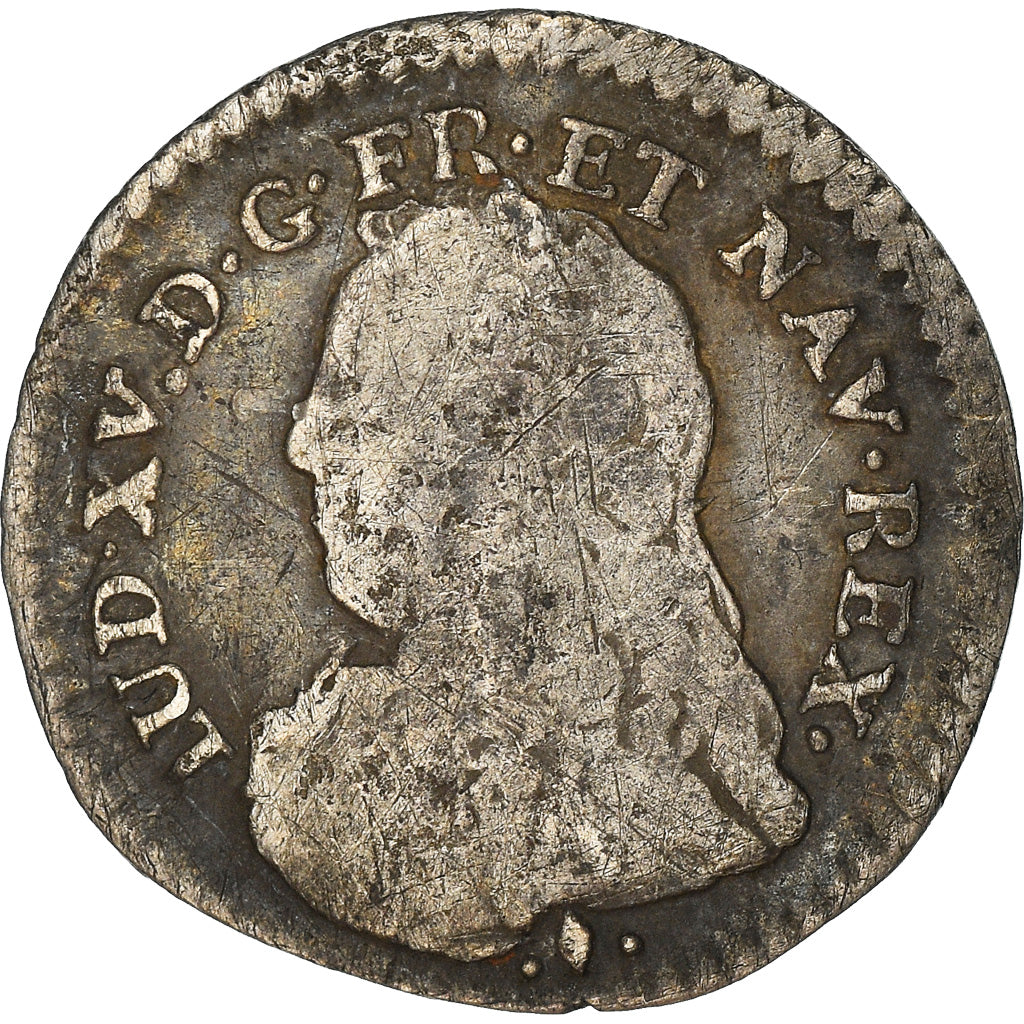 Moneda, Francia, Louis XV, 1/20 Écu  aux branches d'olivier (6 sols), 6 Sols
