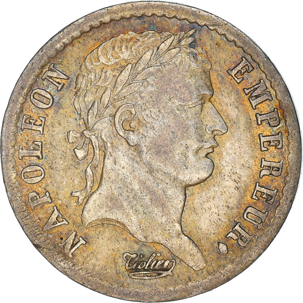 Moneta, Francja, Napoléon I, 1/2 Franc, 1808, Paris, AU(55-58), Srebro
