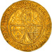 Moneta, Francja, Henri VI de Lancastre, Salut d'or, Rouen, AU(55-58), Złoto