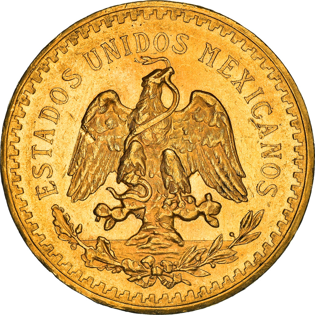 Moneda, México, 50 Pesos, 1921, Mexico City, EBC, Oro, KM:481