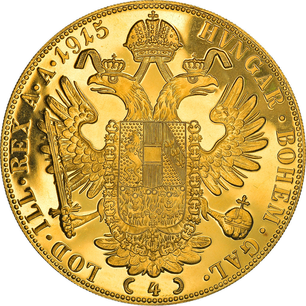 Münze, Österreich, Franz Joseph I, 4 Ducat, 1915, Vienne, Official restrike