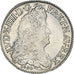Moeda, França, Louis XIV, Ecu aux 8 L, 1690, Lille, AU(55-58), Prata