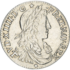Coin, France, Louis XIV, 1/12 Écu au buste juvénile, 1/12 ECU, 10 Sols, 1662