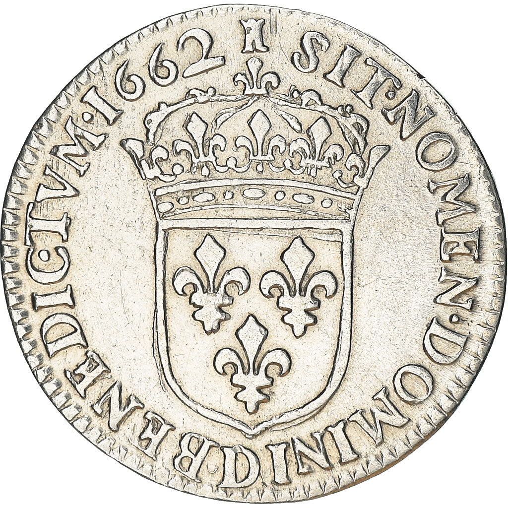 Coin, France, Louis XIV, 1/12 Écu au buste juvénile, 1/12 ECU, 10 Sols, 1662