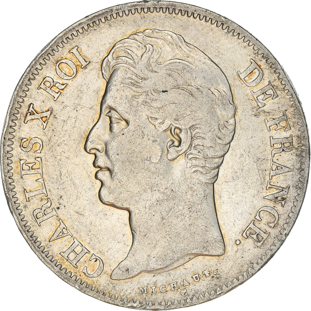 Coin, France, Charles X, 5 Francs, 1830, Paris, VF(30-35), Silver, KM:728.1, Le