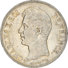 Coin, France, Charles X, 5 Francs, 1830, Paris, VF(30-35), Silver, KM:728.1, Le