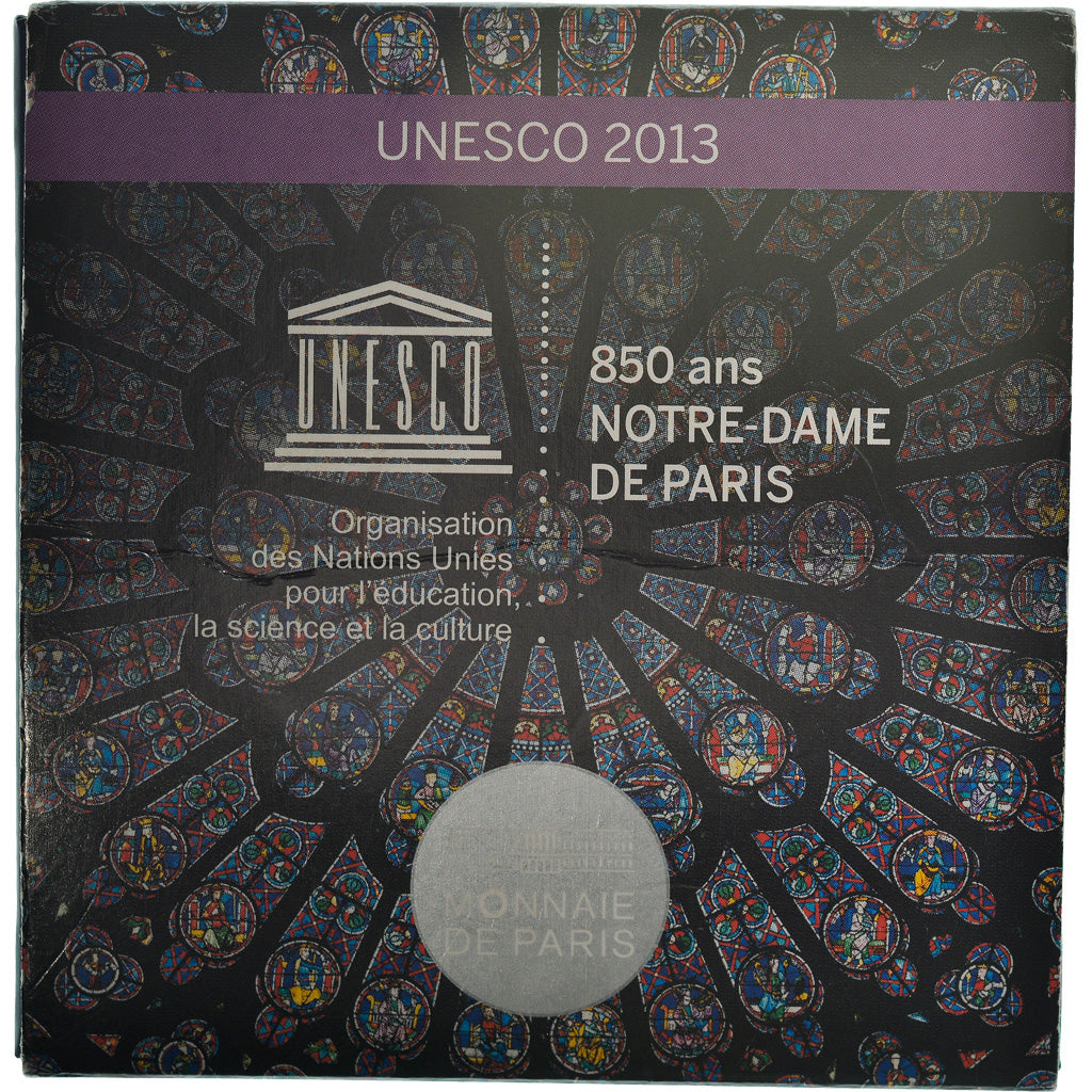 France, Monnaie de Paris, 10 Euro, Unesco - Notre-Dame, 2013, Proof, MS(65-70)