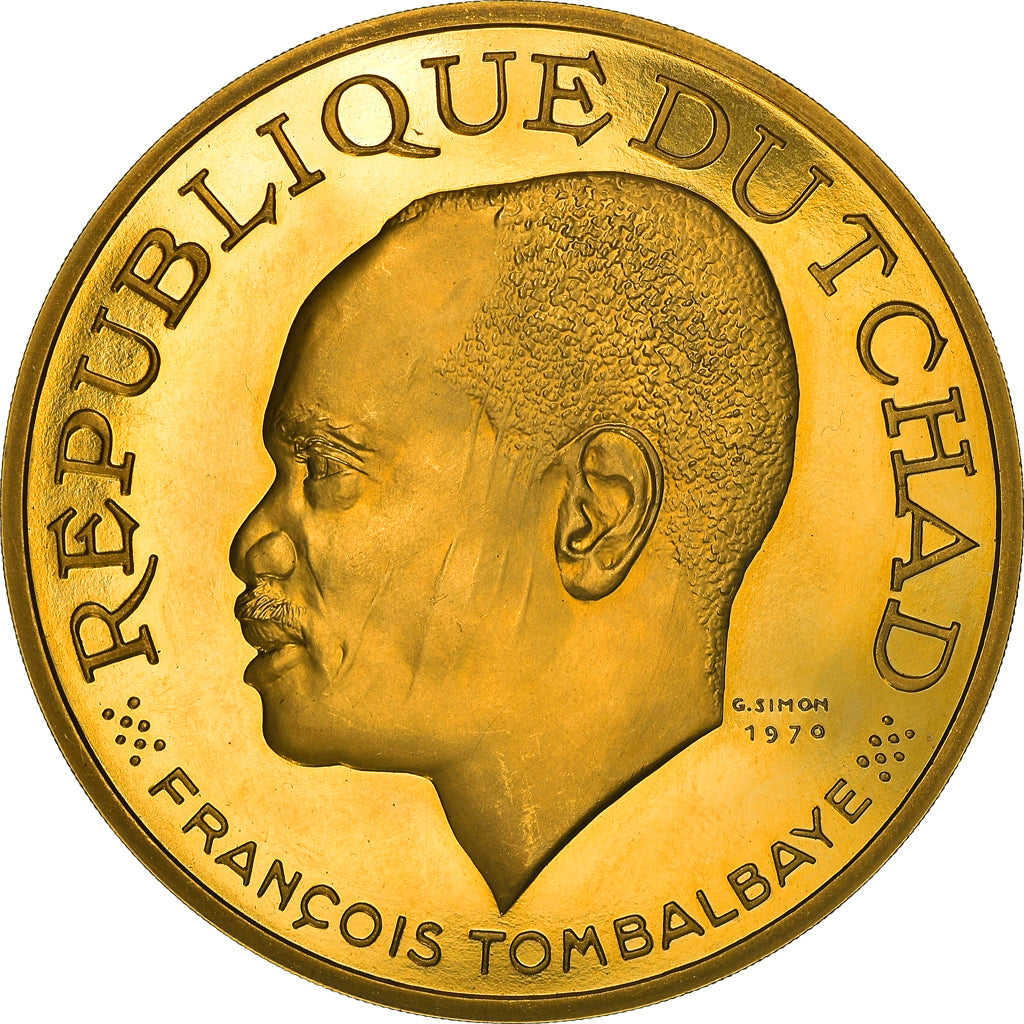 Coin, Chad, François Tombalbaye, 20000 Francs, 1970, Paris, Proof, MS(63)