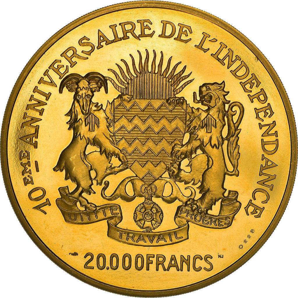 Coin, Chad, François Tombalbaye, 20000 Francs, 1970, Paris, Proof, MS(63)