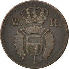 Coin, German States, SCHAUMBURG-HESSEN, Wilhelm II, Pfennig, 1828, VF(30-35)