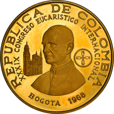 Coin, Colombia, 1500 Pesos, 1968, Bogota, Proof, MS(63), Gold, KM:235