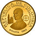 Coin, Colombia, 100 Pesos, 1968, Bogota, Proof, MS(63), Gold, KM:231