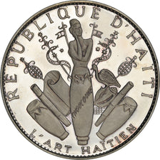 Moneta, Haiti, Art Haïtien, 25 Gourdes, 1967, Proof, MS(63), Srebro, KM:67.1