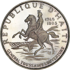 Moneta, Haiti, Toussaint Louverture, 10 Gourdes, 1967, Proof, SPL, Argento