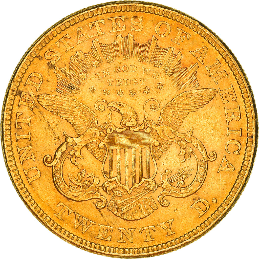 Moneta, USA, Liberty Head, $20, Double Eagle, 1876, U.S. Mint, Philadelphia