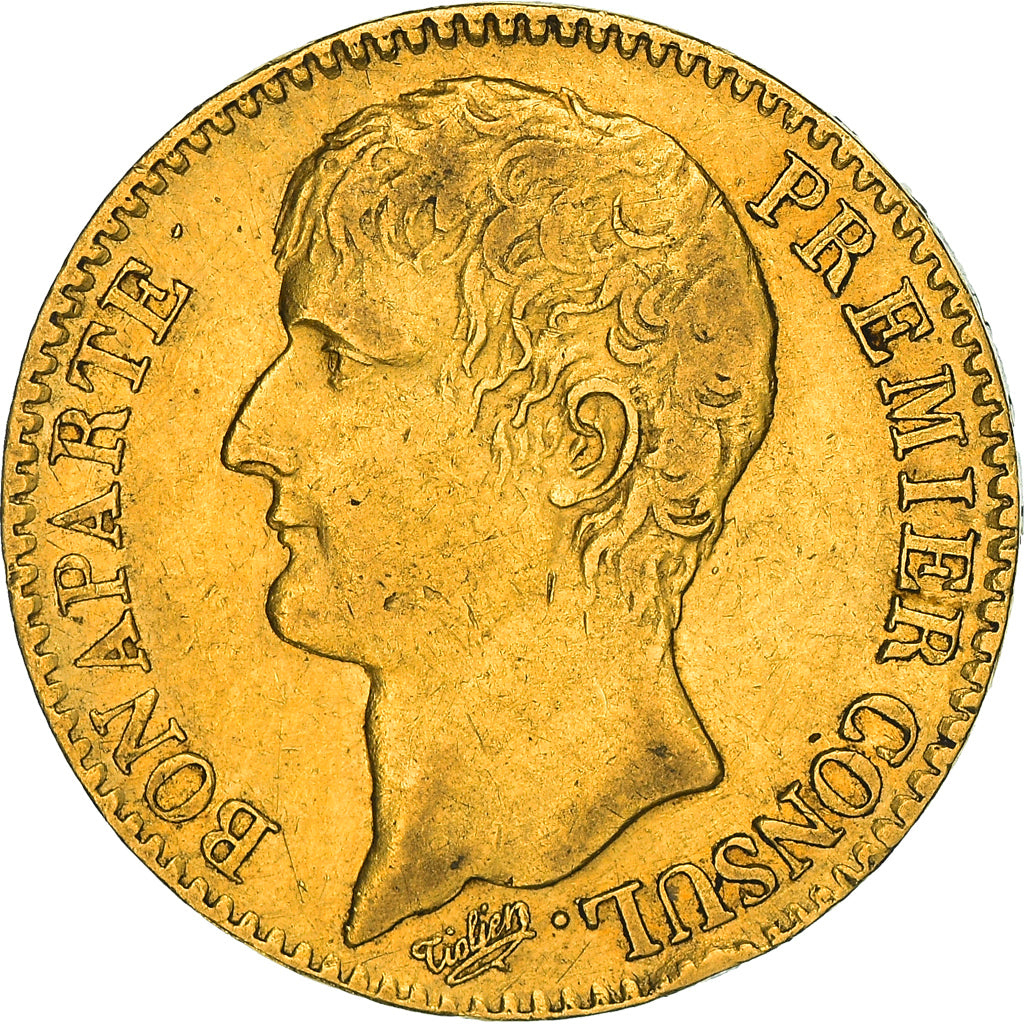 Monnaie, France, Napoleon I, 40 Francs, An 12, Paris, TTB+, Or, Le Franc:F.536