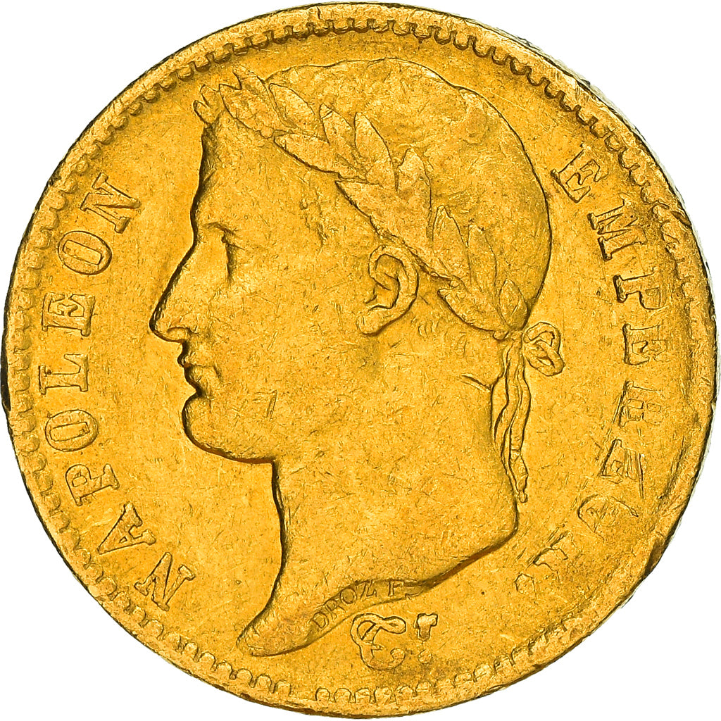 Coin, France, Napoléon I, 20 Francs, 1813, Perpignan, EF(40-45), Gold