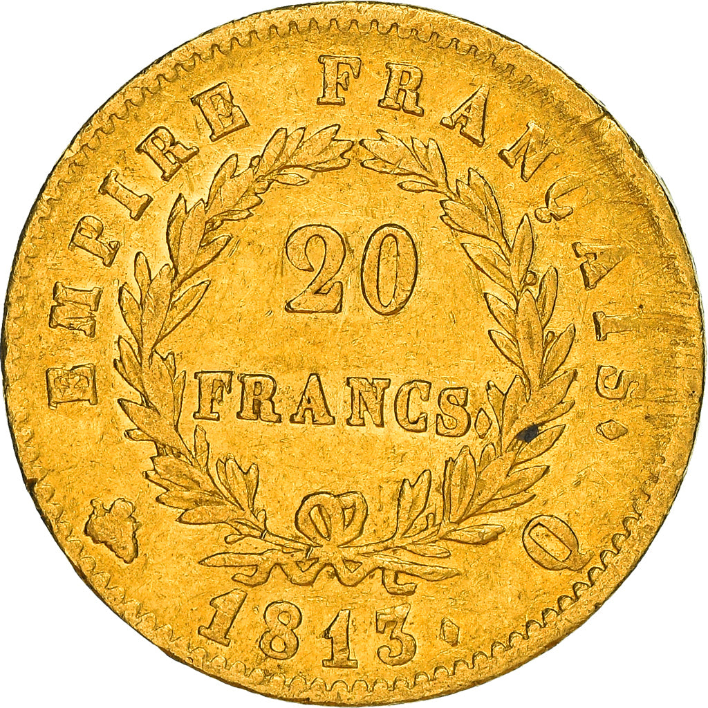 Coin, France, Napoléon I, 20 Francs, 1813, Perpignan, EF(40-45), Gold