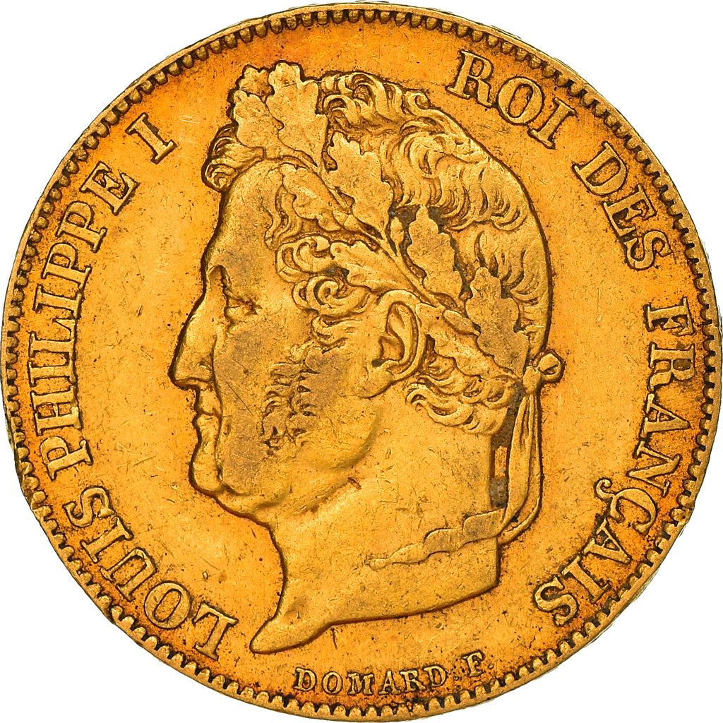 Moneda, Francia, Louis-Philippe, 20 Francs, 1840, Paris, MBC, Oro, KM:750.1, Le