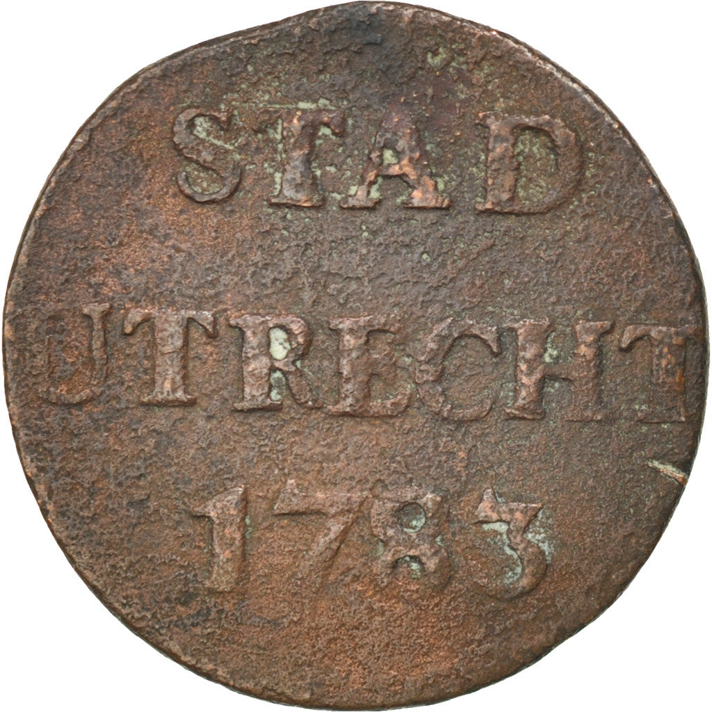 NETHERLANDS, Duit, 1783, KM #91, VF(20-25), Copper, 21.5, 2.79