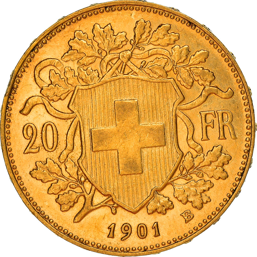 Moneda, Suiza, 20 Francs, 1901, Bern, EBC, Oro, KM:35.1
