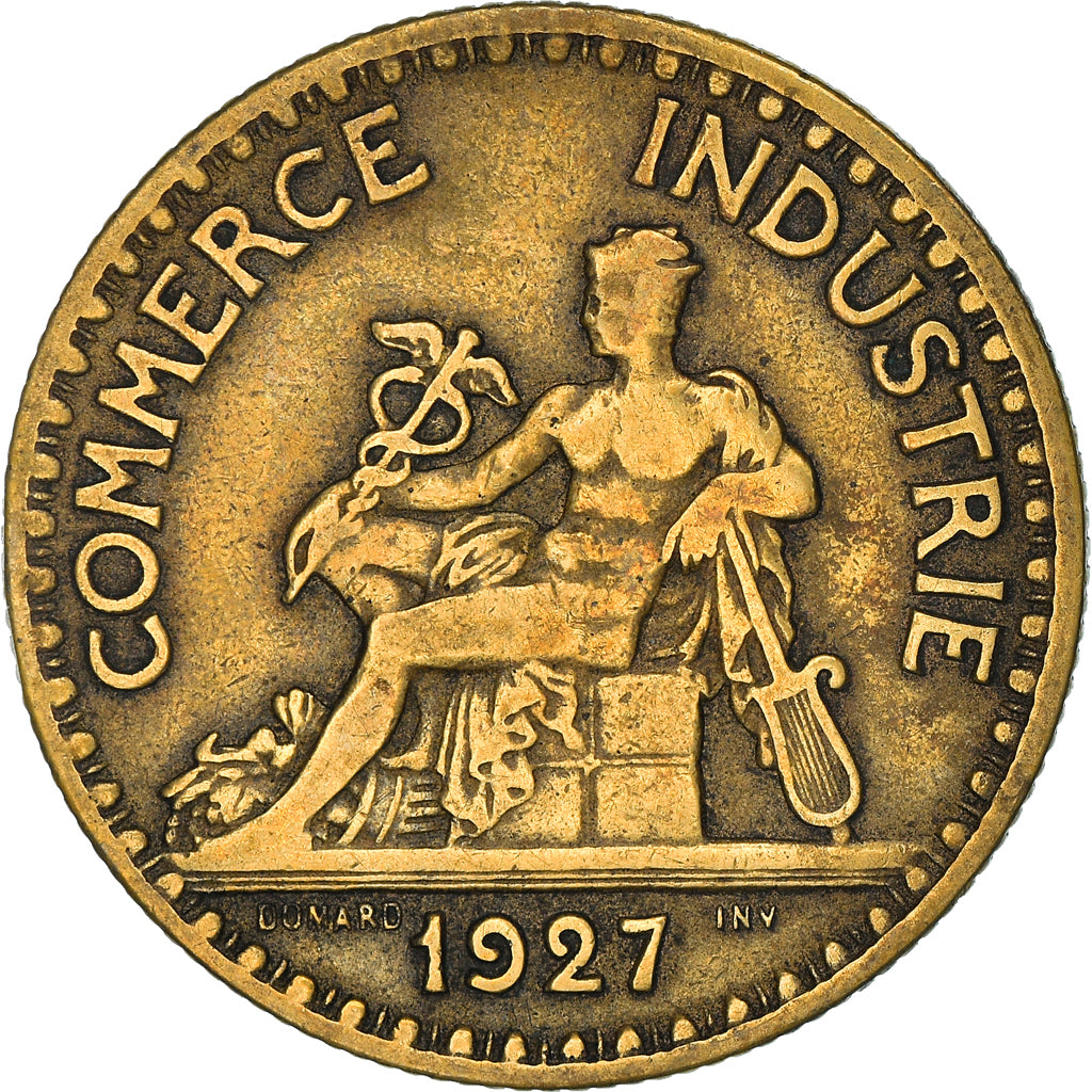 Coin, France, Chambre de commerce, 2 Francs, 1927, Paris, VF(30-35)