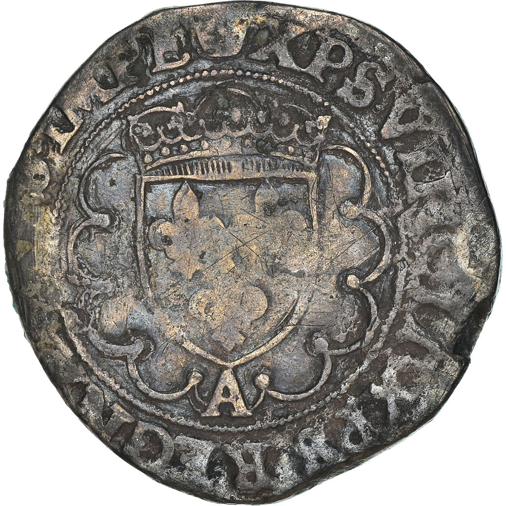 Moneta, Francia, François Ier, Teston, Paris, B+, Argento, Sombart:4520