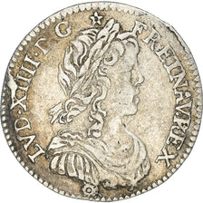 Münze, Frankreich, Louis XIV, 1/12 Écu à la mèche longue, 1/12 ECU, 10 Sols