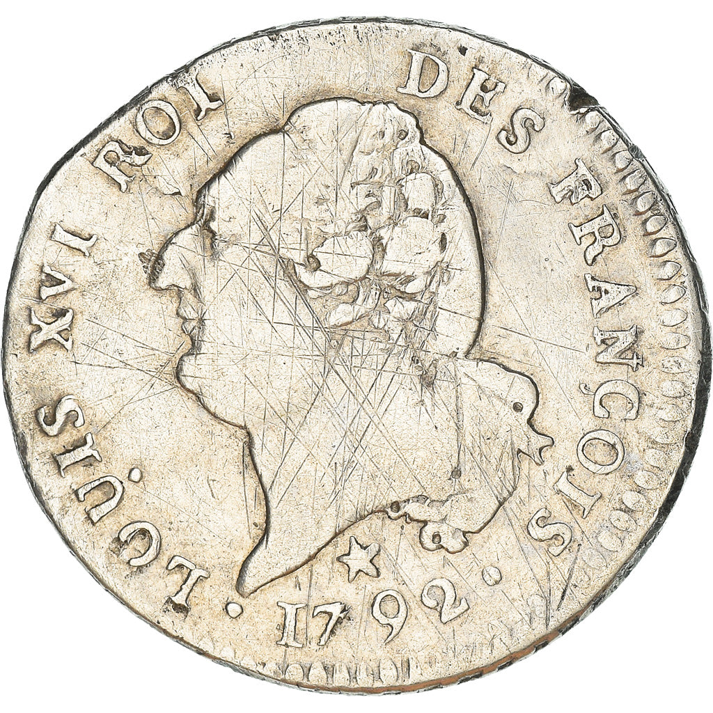 Coin, France, 15 sols françois, 15 Sols, 1/8 ECU, 1792, Lille, VF(30-35)