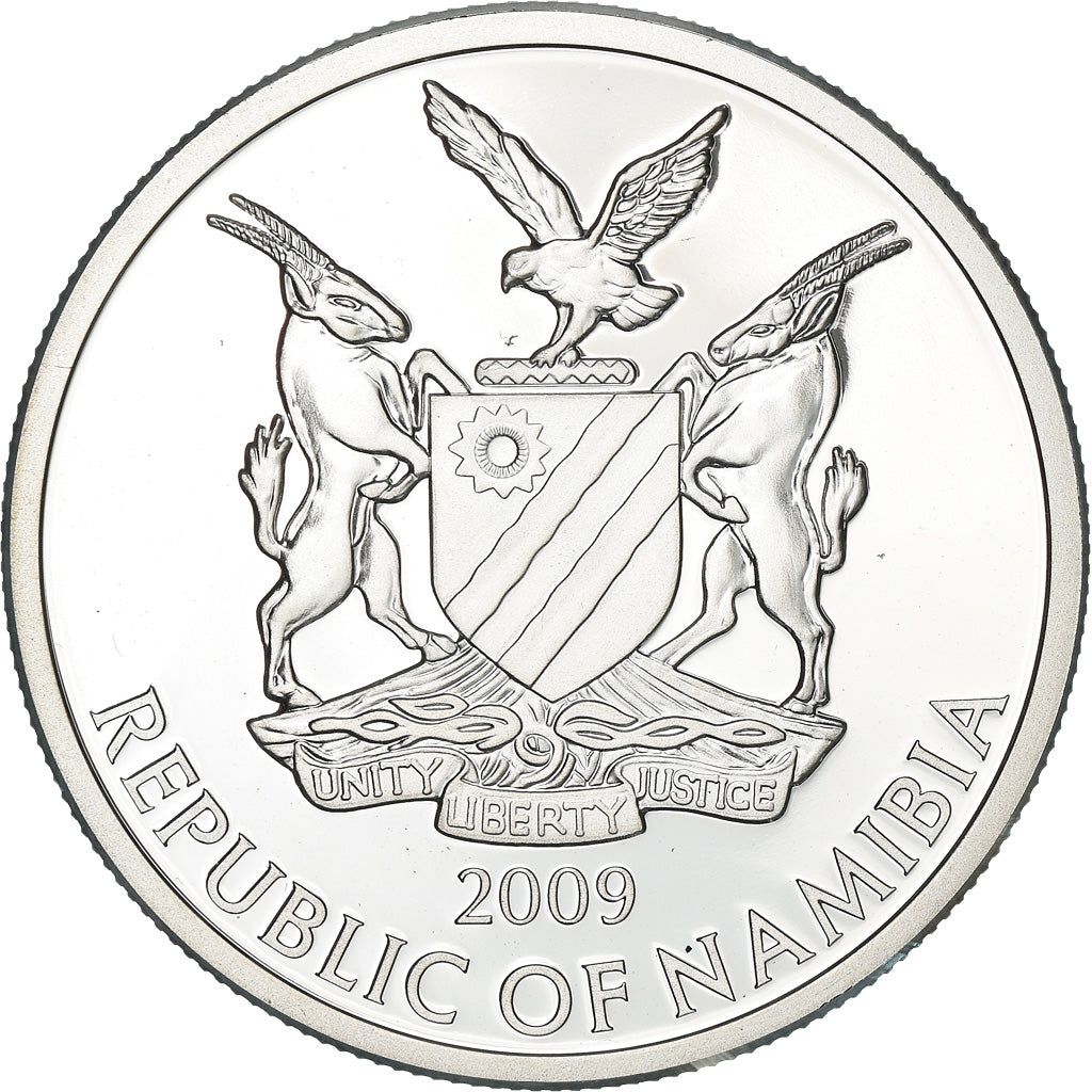 Coin, Namibia, William II, 10 Dollars, 2009, Proof, MS(65-70), Silver