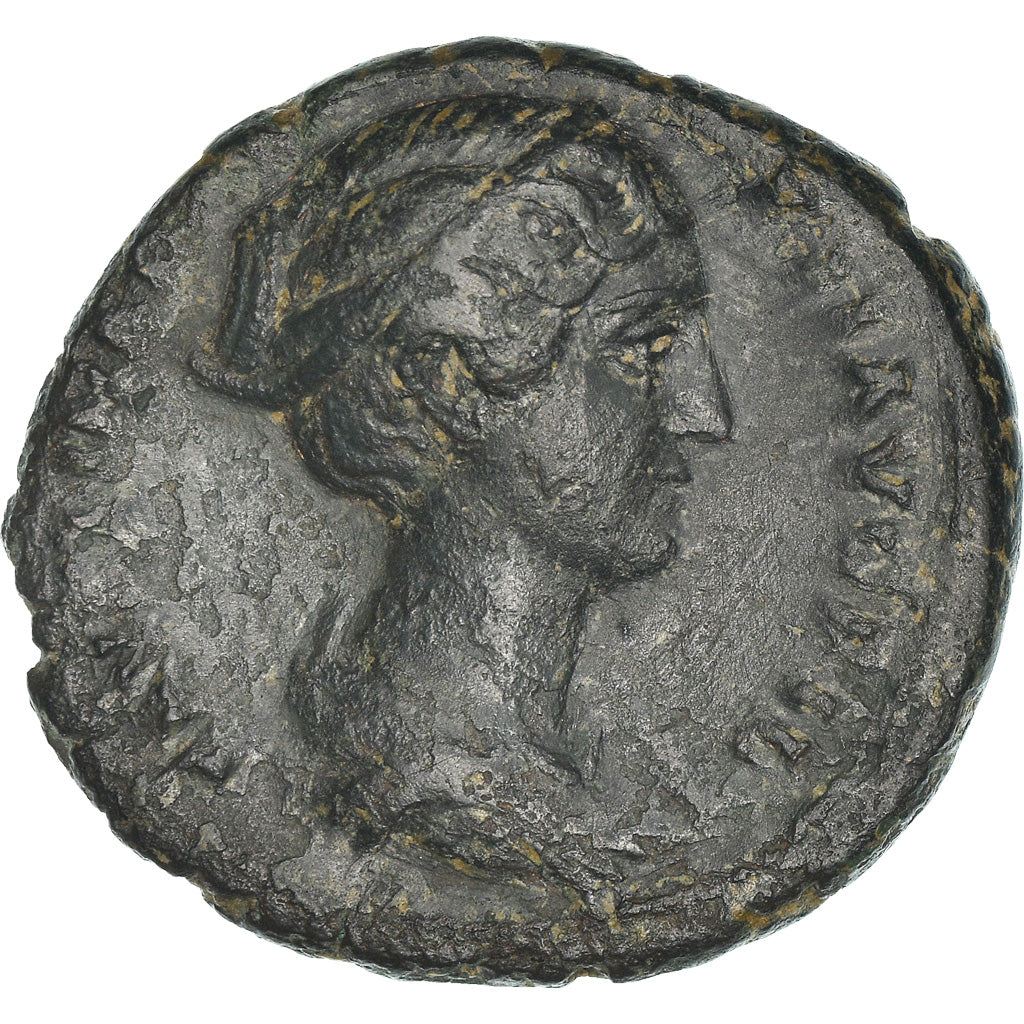 Monnaie, Faustina II, Dupondius, 148-152, Roma, TTB, Bronze, RIC:1401a