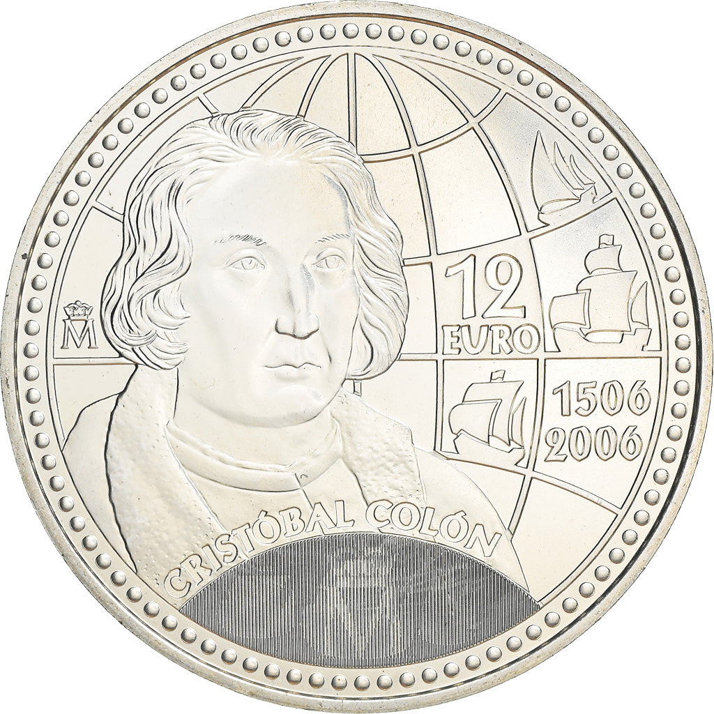Spagna, 12 Euro, 500th Anniversary - Death of Columbus, 2006, Madrid, FDC