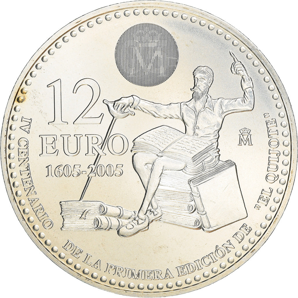 Spain, 12 Euro, Don Quijote - 400th Anniversary, 2005, Madrid, MS(65-70)
