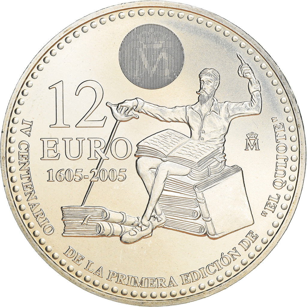 Spain, 12 Euro, Don Quijote - 400th Anniversary, 2005, Madrid, MS(65-70)
