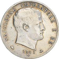 Moneta, STATI ITALIANI, KINGDOM OF NAPOLEON, Napoleon I, 2 Lire, 1811, Milan