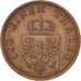 GERMAN STATES, 2 Pfennig, 1867, Cleves, KM #481, EF(40-45), Copper, 20, 3.04