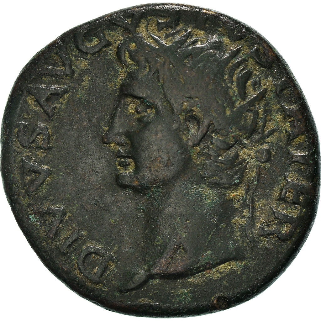 Coin, Augustus, As, 34-37, Roma, VF(30-35), Bronze, RIC:83