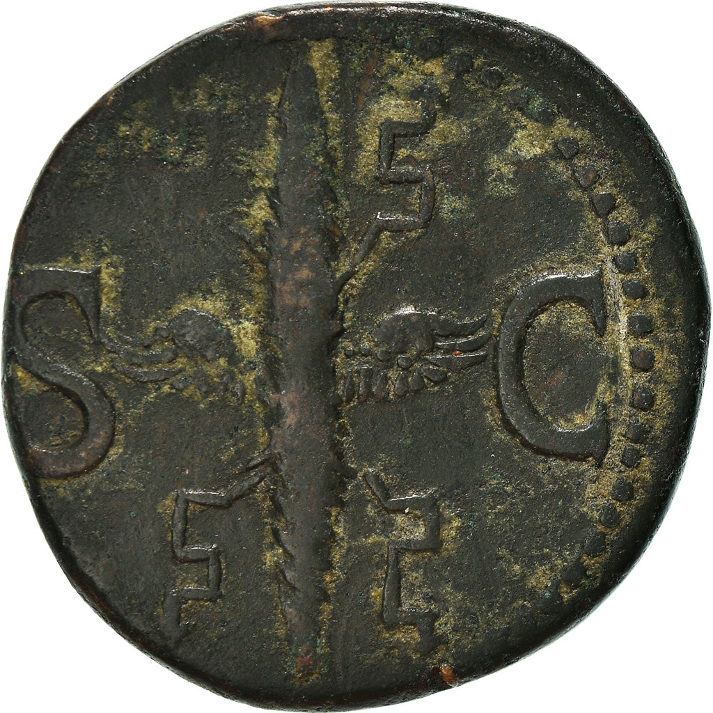 Coin, Augustus, As, 34-37, Roma, VF(30-35), Bronze, RIC:83