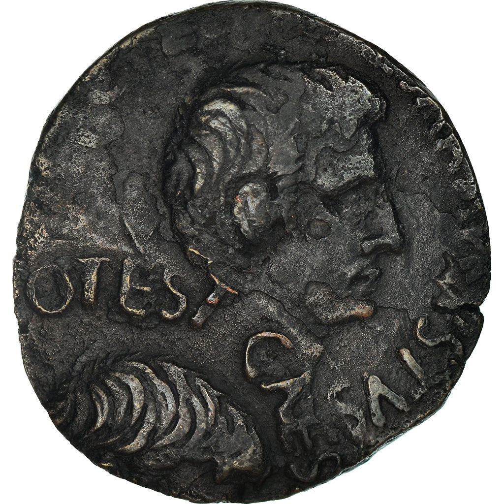 Coin, Augustus, As, 16 BC, Roma, Double-strike, EF(40-45), Bronze, RIC:370-373