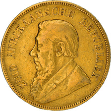 Moneda, Sudáfrica, Paul Kruger, Pond, 1898, Pretoria, BC+, Oro, KM:10.2