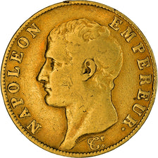 Moneta, Francia, Napoléon I, 40 Francs, AN 13, Paris, MB+, Oro, KM:664.1, Le