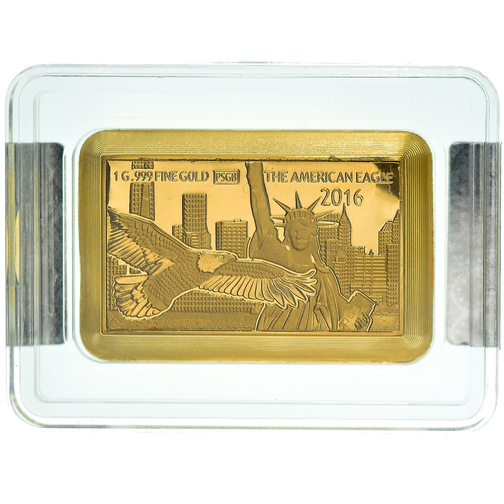 Coin, Fiji, New York, 5 Dollars, 2016, 1g, 999‰, MS(65-70), Gold