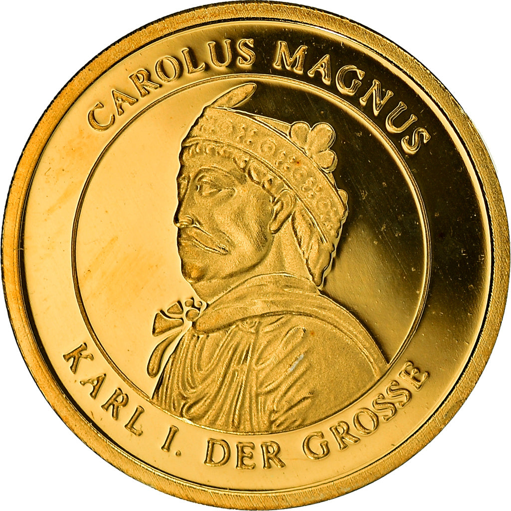 Allemagne, 50 Euro, Carolus Magnus, 1996, Fantasy coinage, FDC, Or