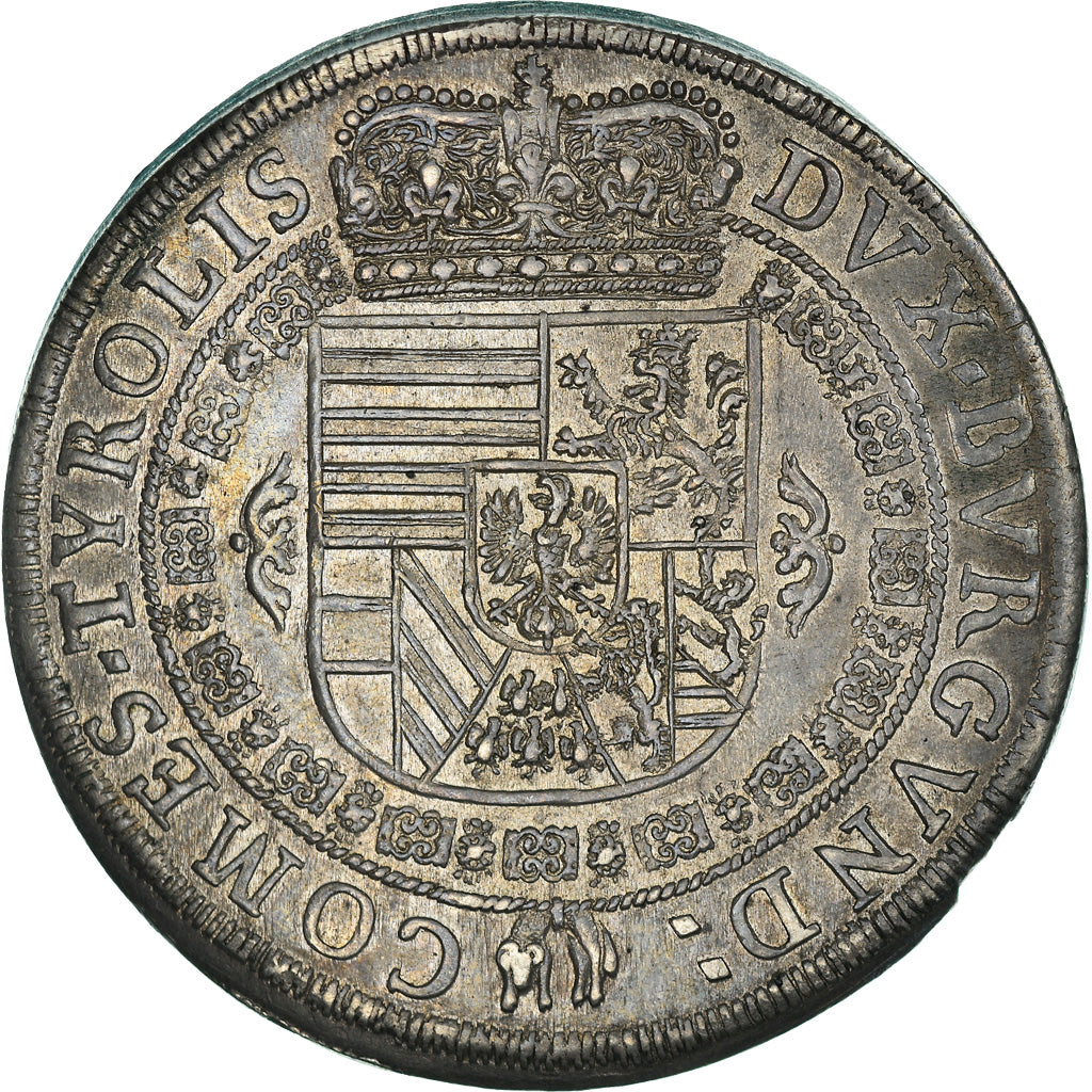 Coin, Austria, Leopold, Thaler, 1632, Hall, AU(55-58), Silver, KM:783